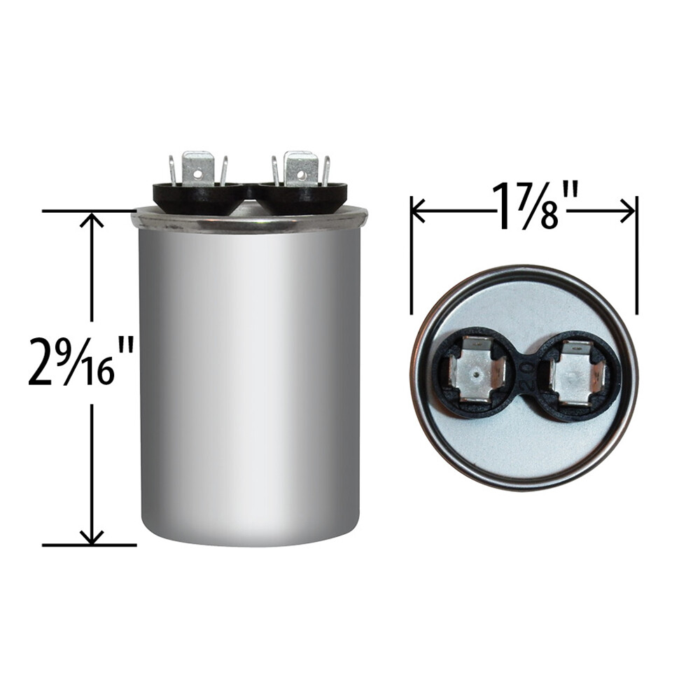14232 - Mars OEM Replacement Run Capacitor 440/370 VAC 10 MFD Round