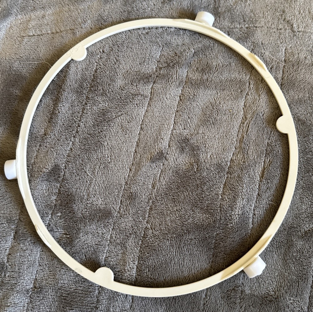 Replacement 8.5” White Microwave Roller Guide Wheel Turntable Support 3 Wheels