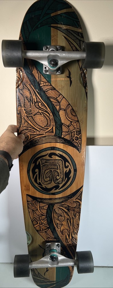 Mirrored Sea Double Kick Longboard (Complete Longboard)