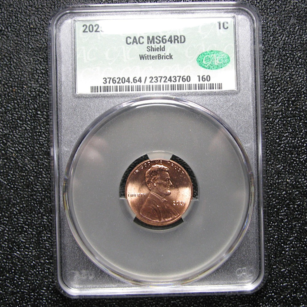 2025 WitterBrick Lincoln Cent MS-64 Red ---- #740C