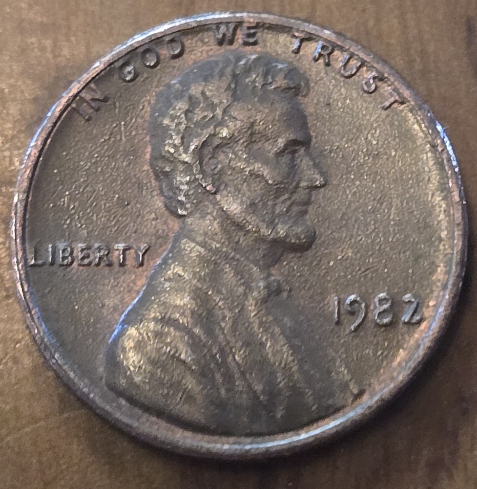 1982-P Lincoln Memorial Die Crack /Cent Error 🇺🇲