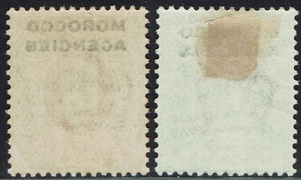 MOROCCO AGENCIES 1907 KEVII 4D AND 6D