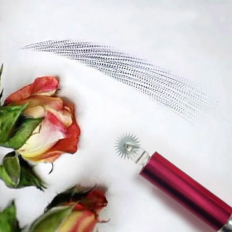 5Pcs Semi Serrated Microblading Needle Permanent Makeup Blade Tattoo Machine Kit
