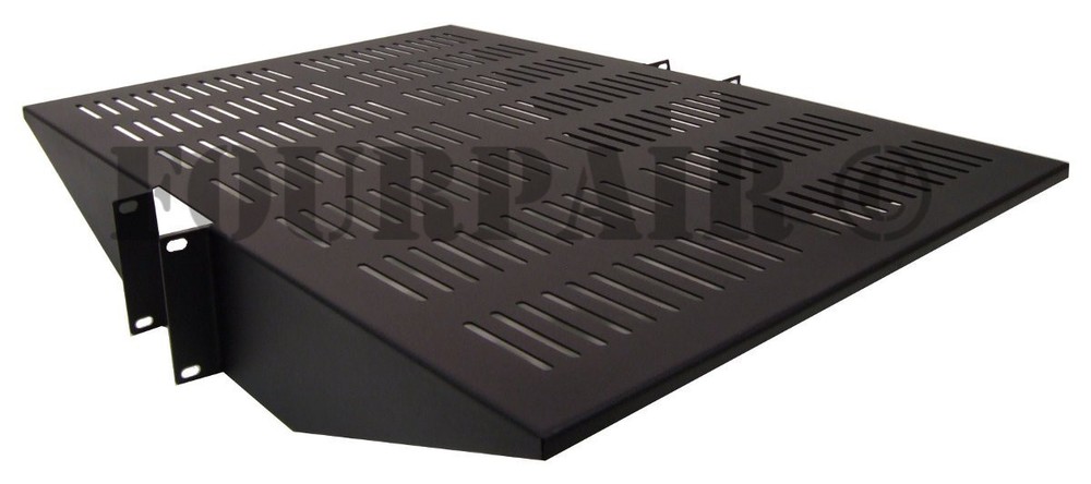19" Center Weight Vented Rack Mount IT Data Networking Server Shelf 2U 22" Deep
