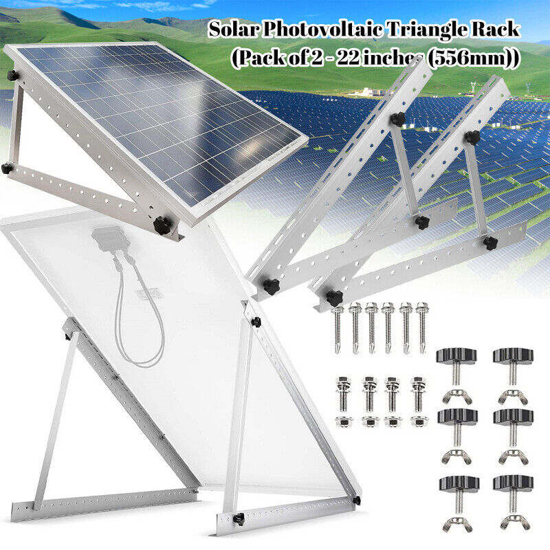 4X Solar Panel Mounting Brackets Adjustable Angle Solar Panel Tilt Mount Bracket