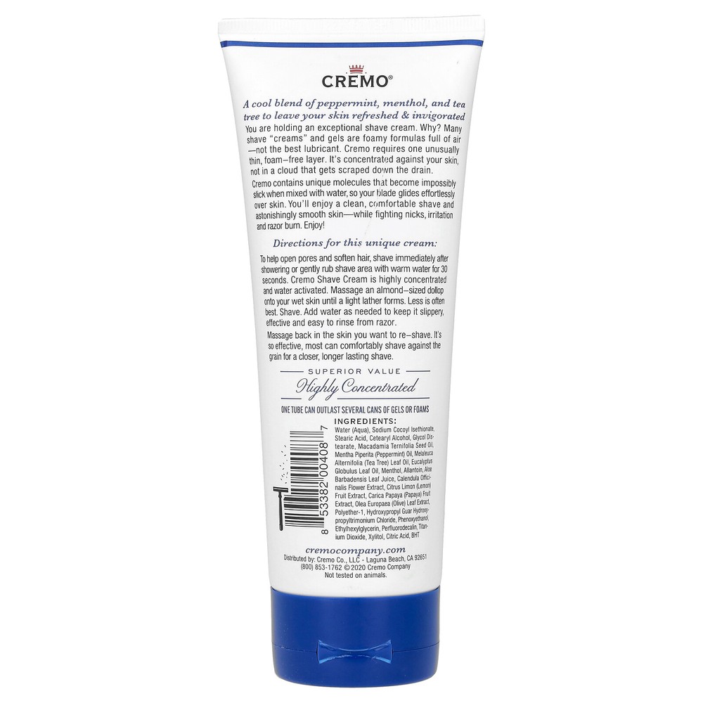 Shave Cream, Refreshing Mint, 6 fl oz (177 ml)
