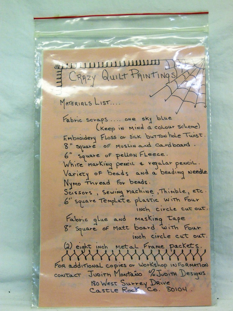 Crazy Quilt Paintings by Judith Montano