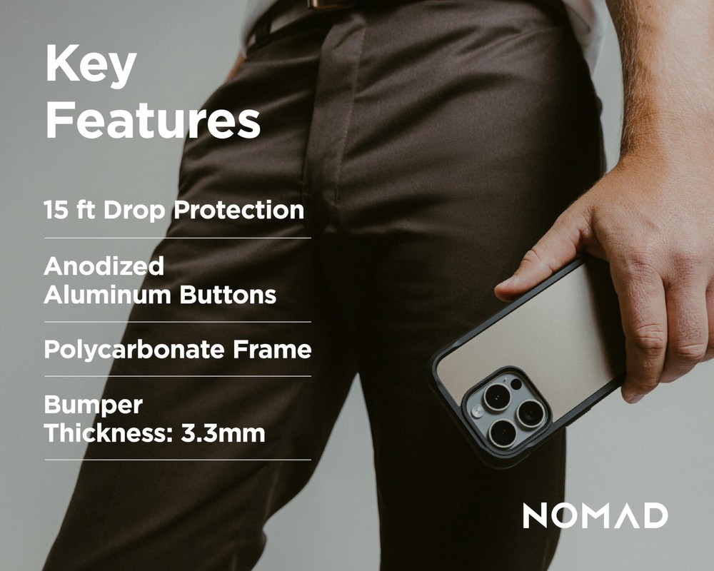 NOMAD iPhone 16 Pro Max Rugged Case - Desert - MagSafe Compatible