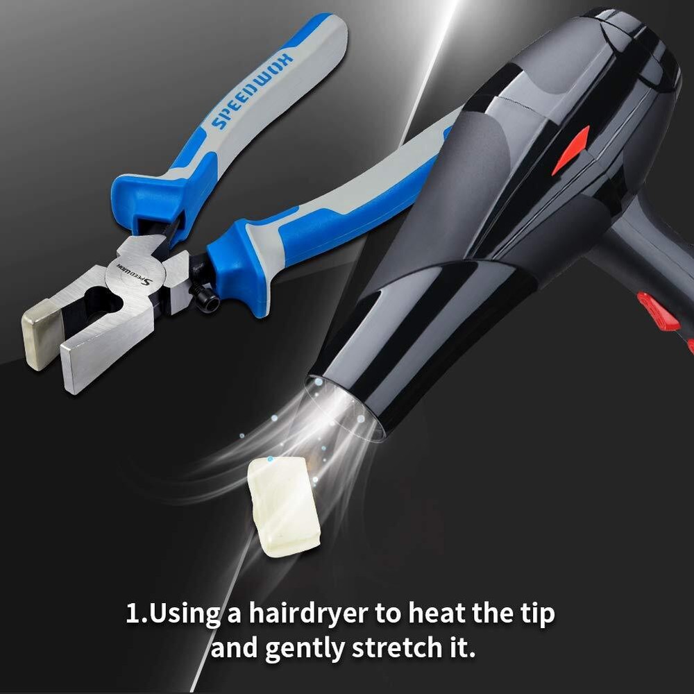 Replacement Rubber Tips Kit 4 Pcs for Standard Glass Running Pliers Tools