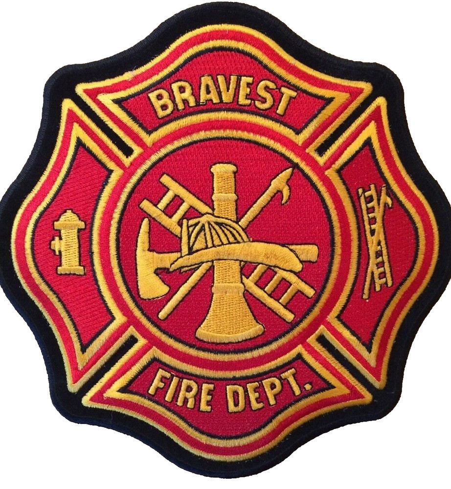 New Fire Dept Patch  PP3106  7" x 7"