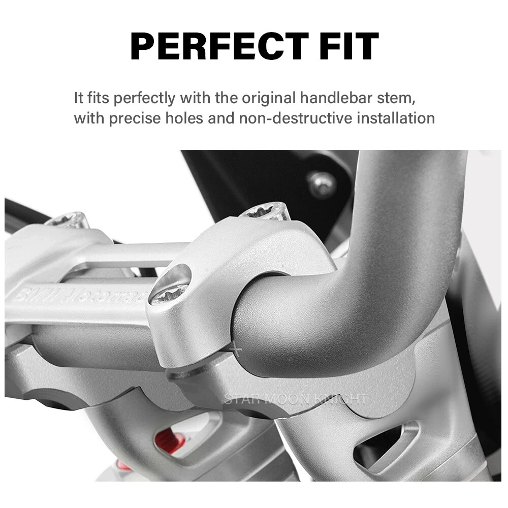Handlebar Riser Clamp For BMW K 1600 B GA Handle Bar Extend Adapter 28mm Mount