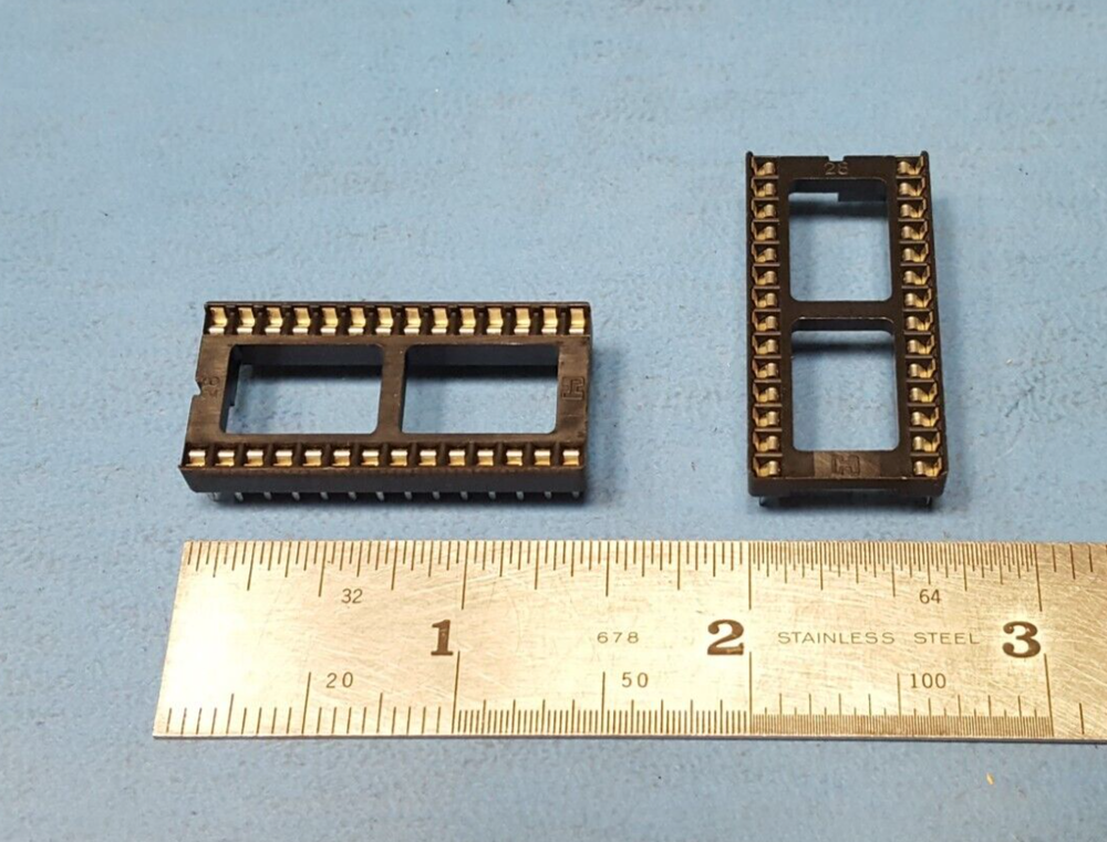 (9 PCS) IC SOCKET 28 PIN ( 2 X 14 ) DIP SOCKET PC PIN Through-hole