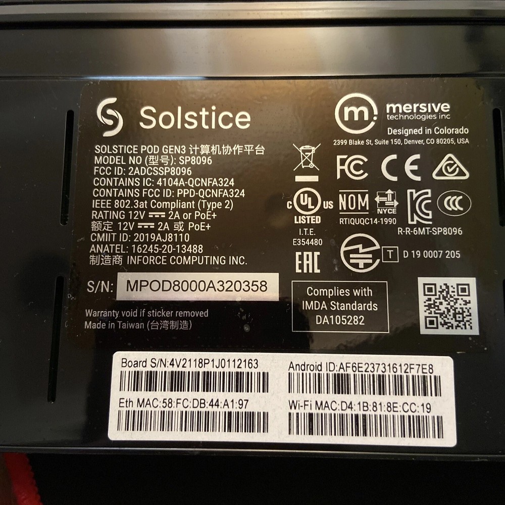 Mersive Solstice Pod Gen3 SP8096