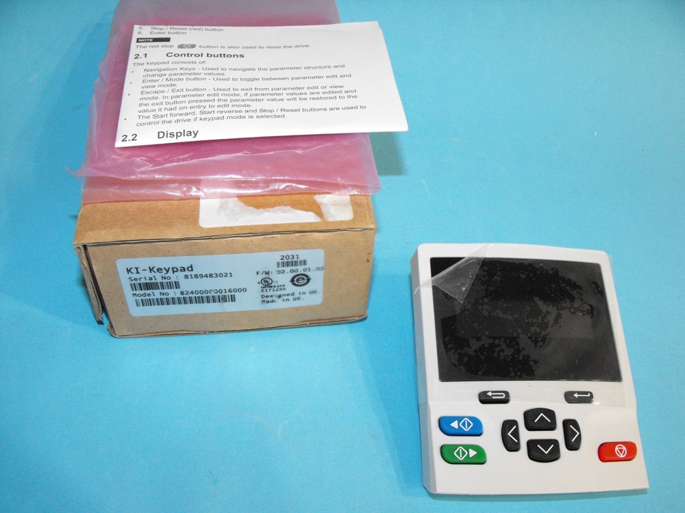 Control Techniques EMERSON KI-KEYPAD.82400000016000.M600 M700 control panel.NEW