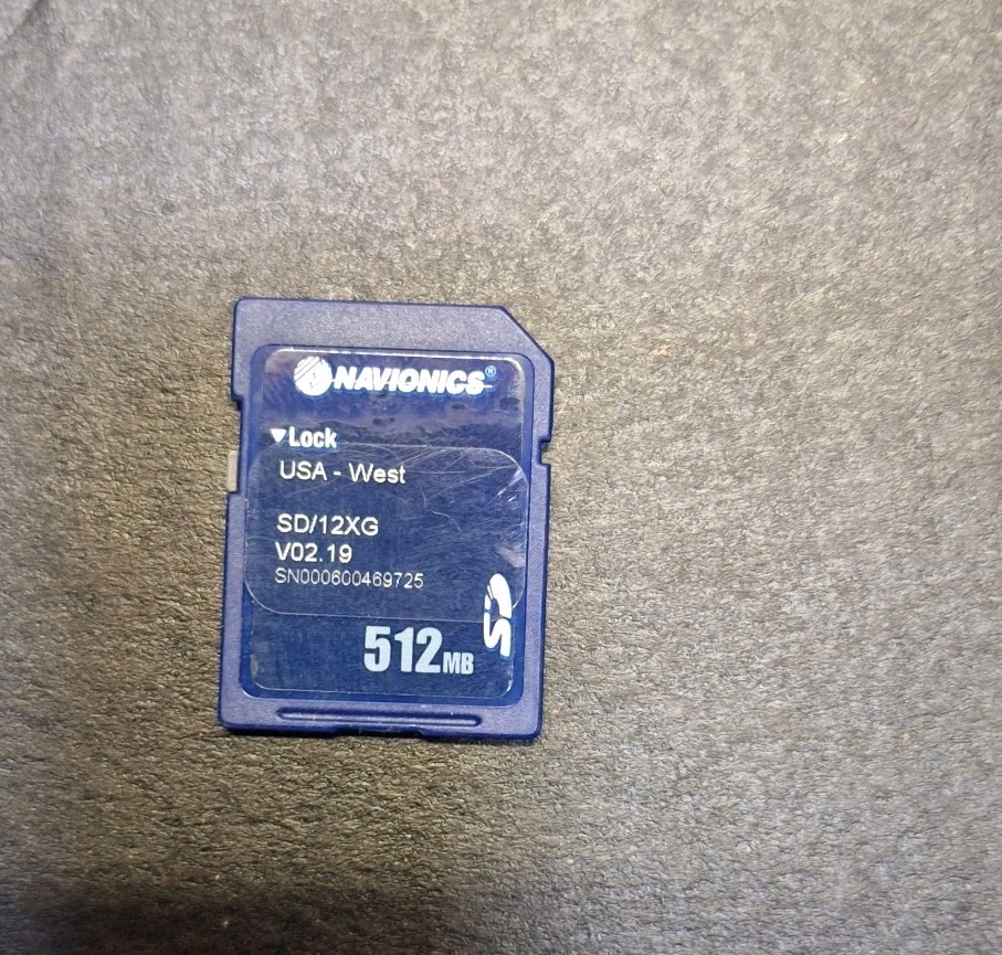 Navionics USA West Map Chart Card