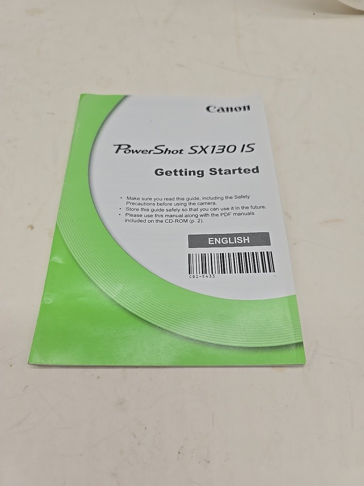 Canon Powershot SX130 IS Getting Started Booklet