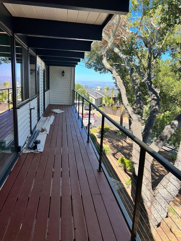 Aluminum Surface Mounted Cable Railing Post