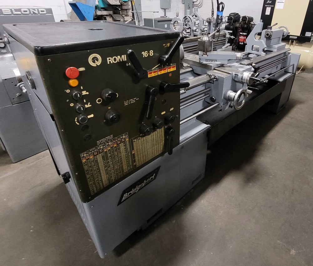 16" x 60" Bridgeport Romi 16-8 Engine Lathe