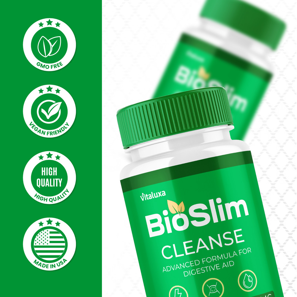 (3 Pack) BioSlim Cleanse Advanced Formula For Digestive Support (180 Capsules)