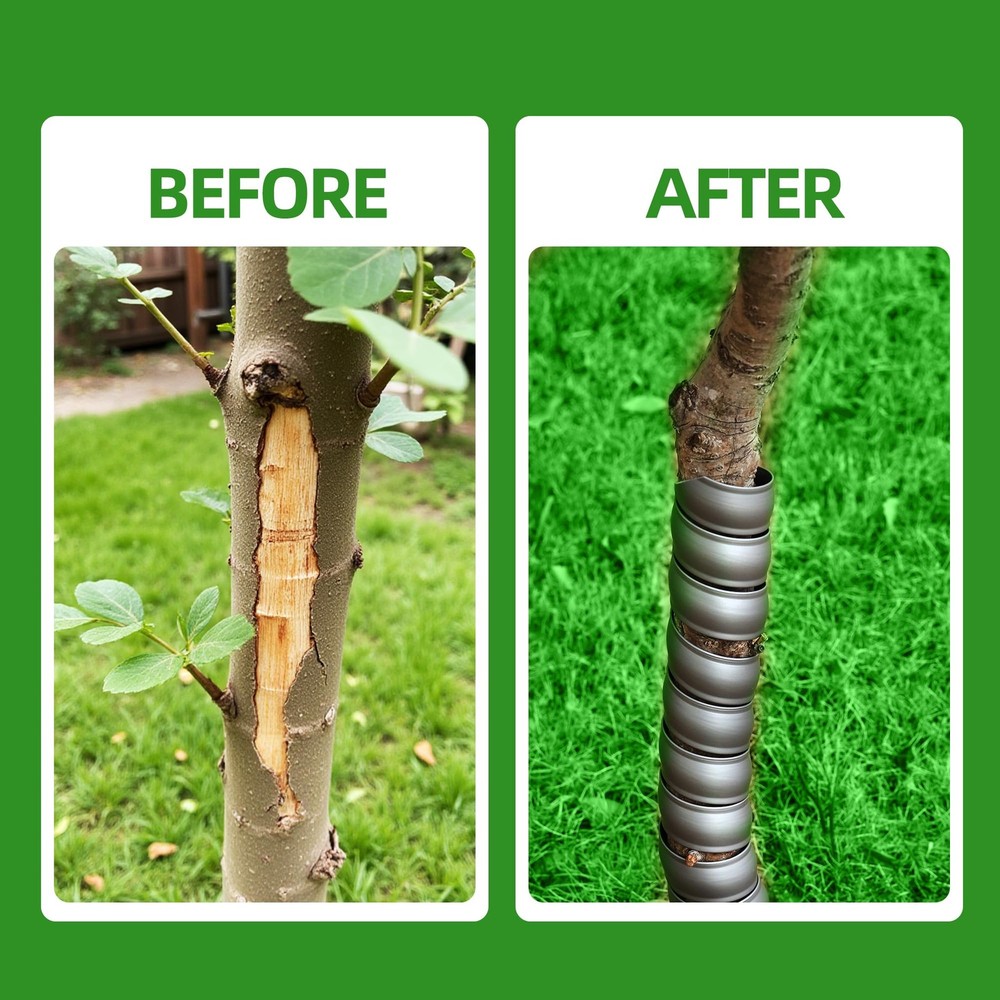 Tree Trunk Protector, 3 Size Plastic Spiral Tree Guard Tree Bark Protector
