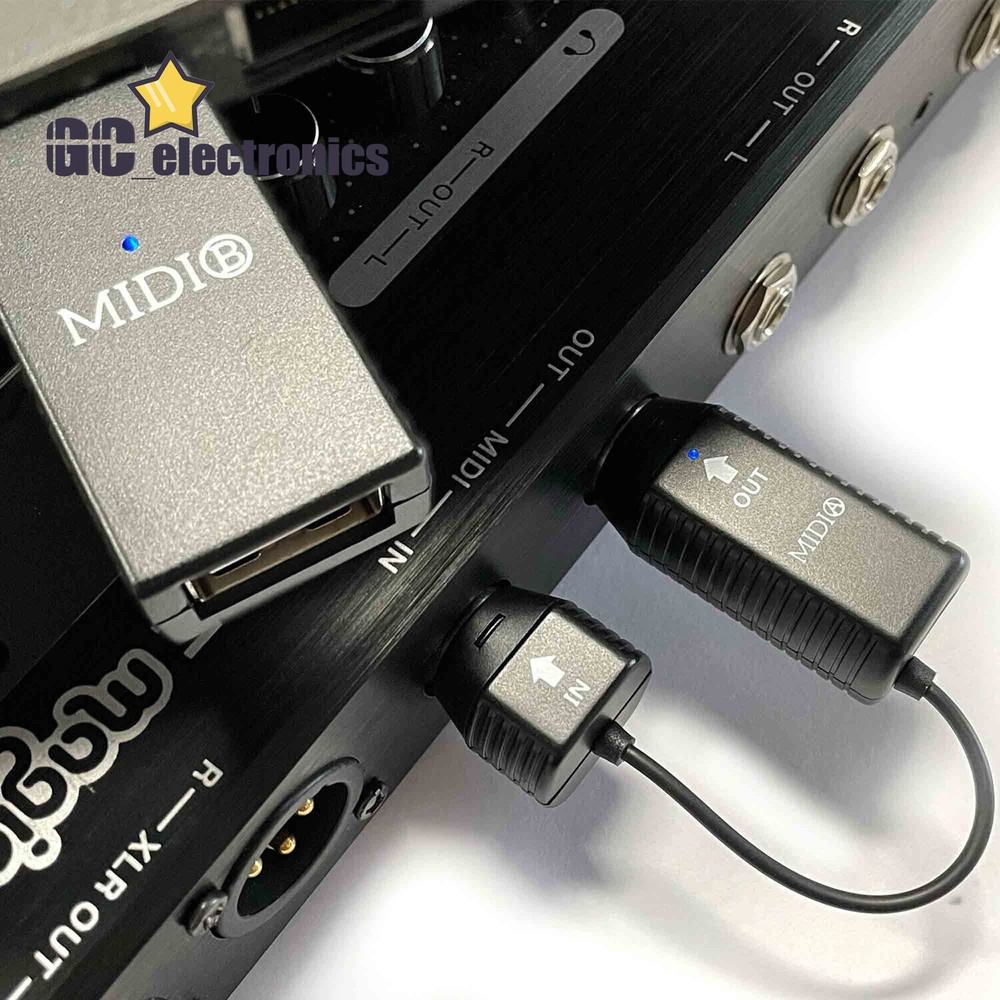 M-VAVE Mini Wireless Transmission System MIDI Bluetooth Adapter USB Plug Play