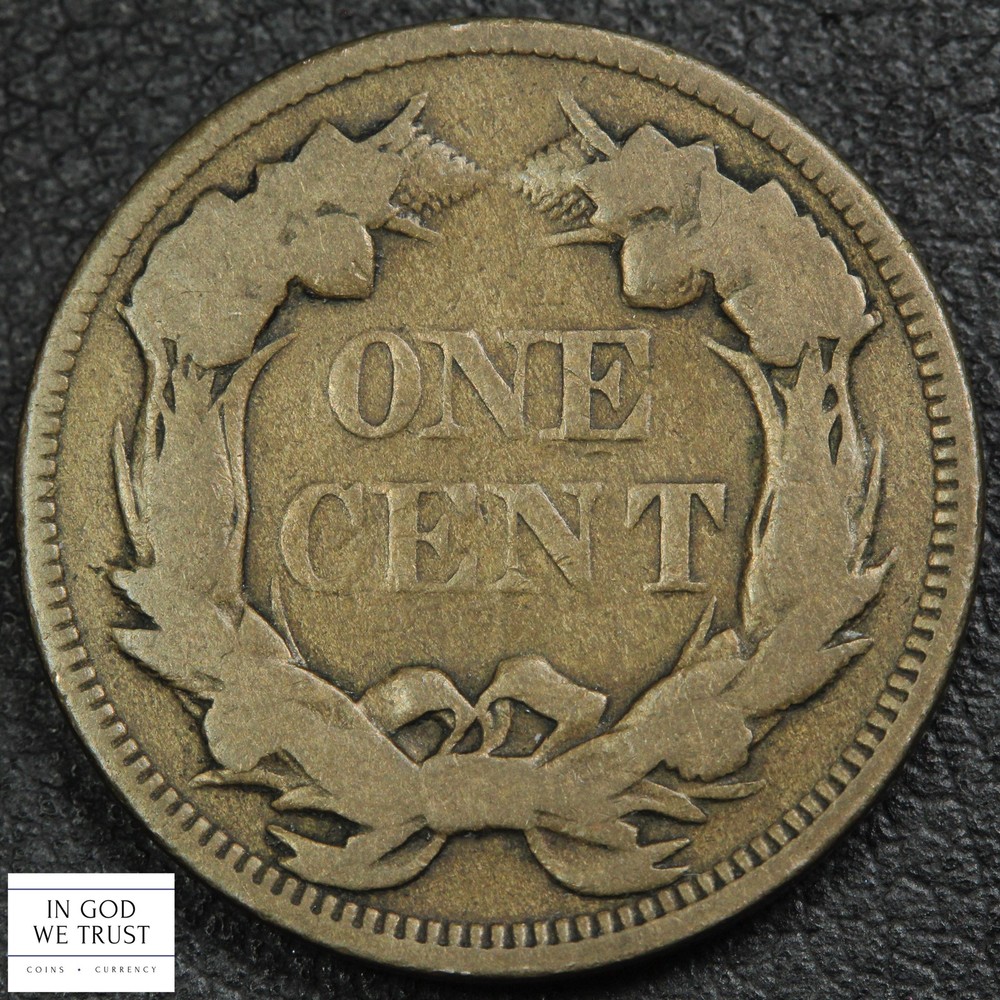 1858 Large Letters Flying Eagle Cent 1C