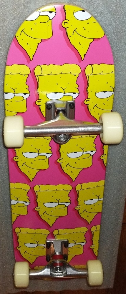 Pizza Skateboards Bart Simpson Pizza Face Complete (* factory defect on deck)