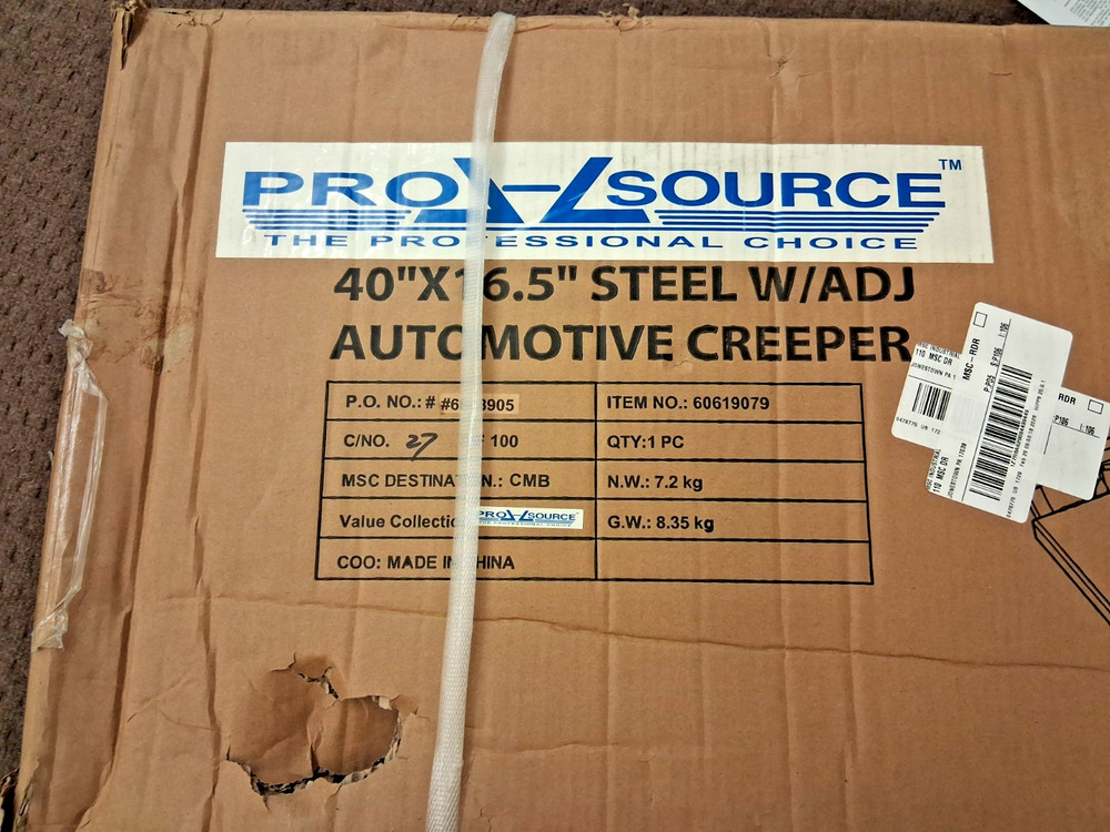 Pro-Source 6 Wheel Creeper With Adjustable Headrest 60619079