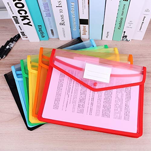 Plastic File Folder Poly Envelopes Expanding File Wallet Document Folder with