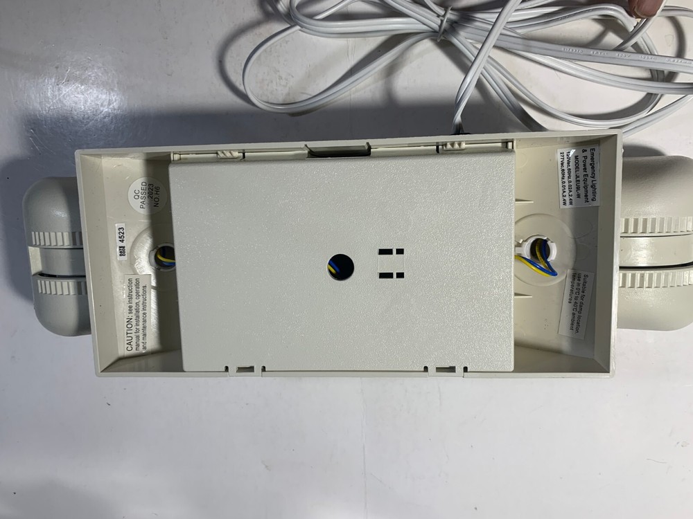 LED Emergency Exit Light Battery Backup & Adjustable Two Heads, UL 924-Listed