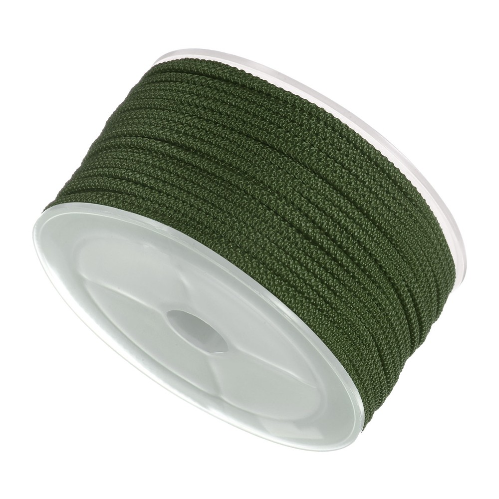 Nylon Thread 2mm 15m String for DIY Craft Dark Olive Green