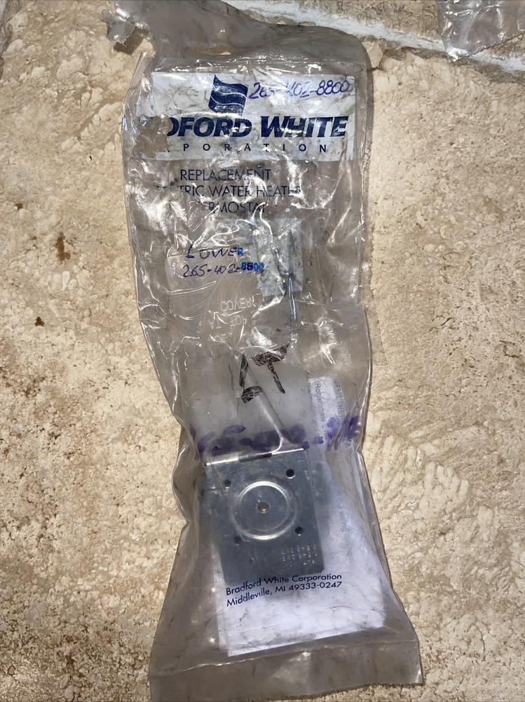 Bradford White  Electric Water Heater Thermostat 265 402 8800 Lower