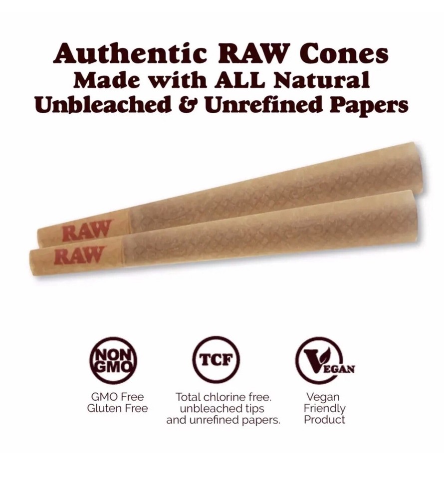 RAW Classic 1 1/4 Size Pre-Rolled Cone + Raw Torch Raw Phoenix Extendo Lighter