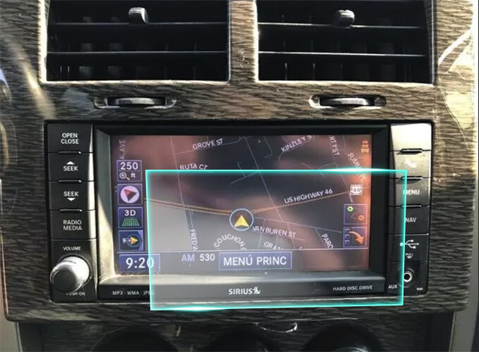Crystal Clear Screen Protector for 2012 Jeep Liberty Vehicle Navigation