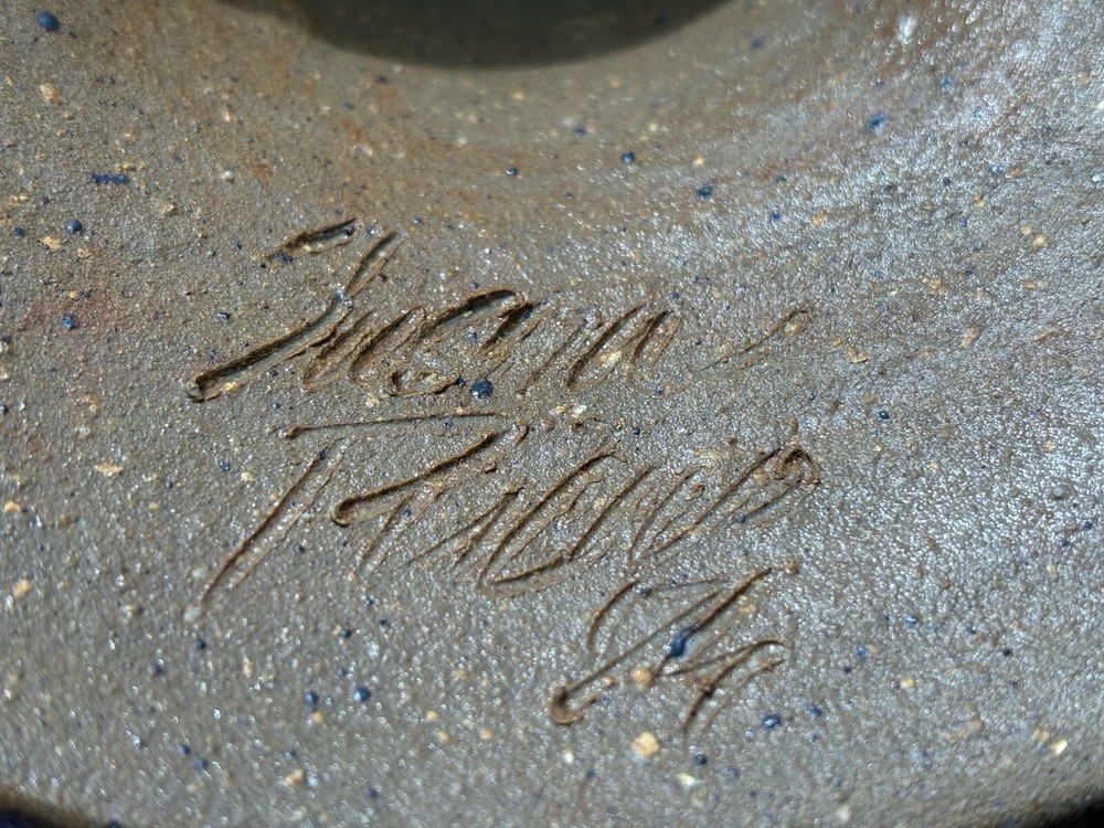 Studio Pottery Planter Artist Signed