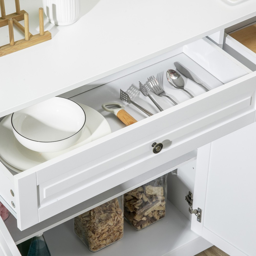 Sideboard Buffet Cabinet, Modern Kitchen Cabinet with 2 Drawers