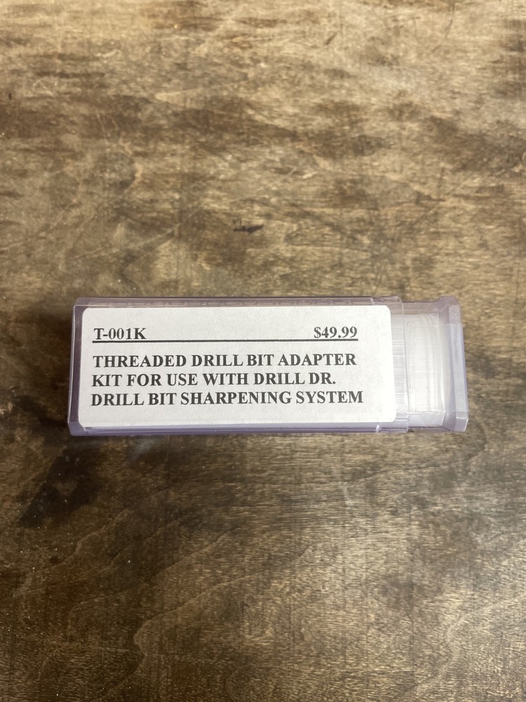 T-001K THREADED DRILL BIT SHARPENER ADAPTER KIT