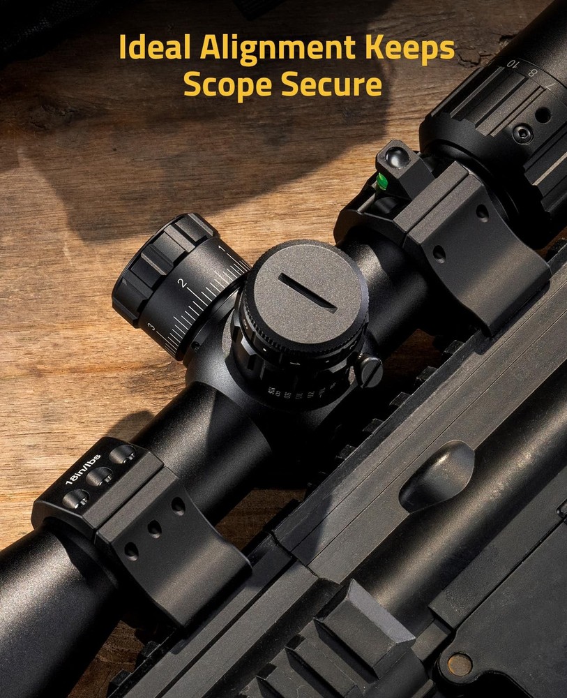 CVLIFE 30mm Scope Rings - Precision Medium Profile Mount Medium, Black