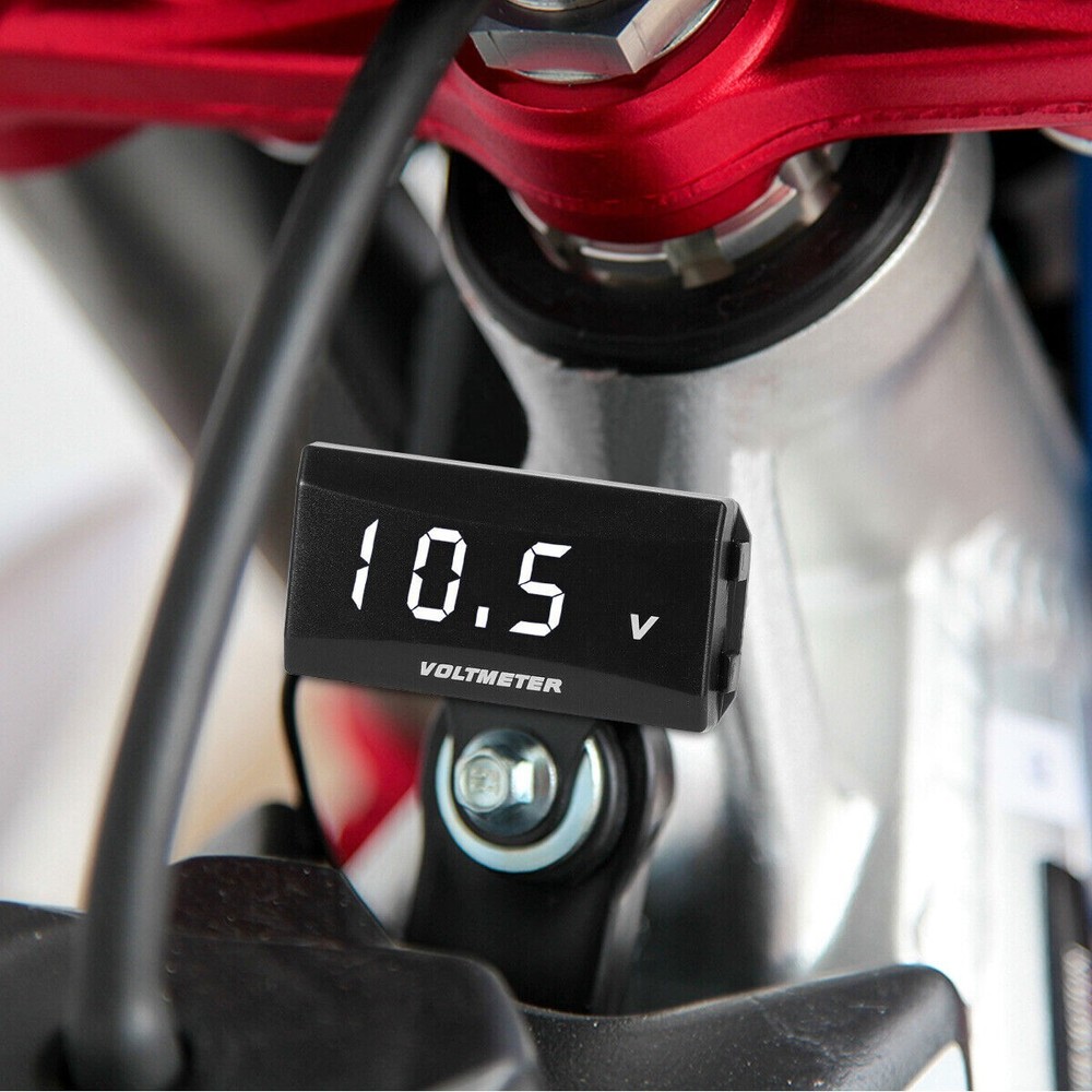 12V Digital LED Display Voltmeter Voltage Gauge Panel Meter for Car Motorcycle