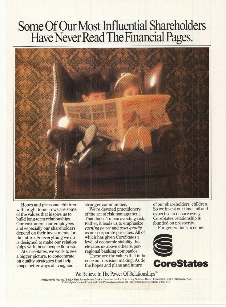1992 CoreStates Advertisement
