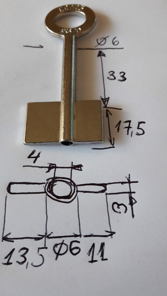 SKS7D CANAS / Safe Keyblank