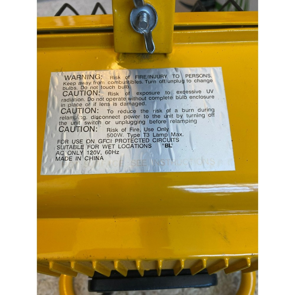 Portable Halogen Work light Tested