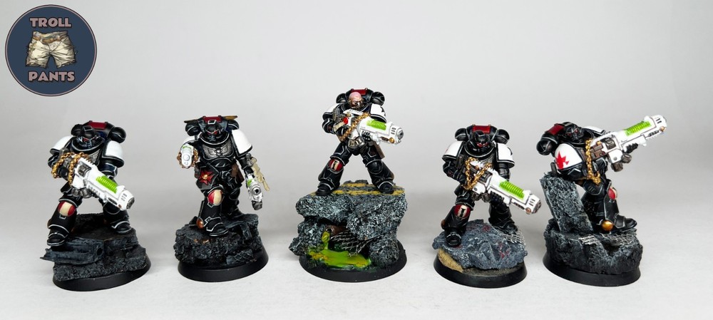 Warhammer 40k - Black Templar Space Marines - 5 Hellblasters