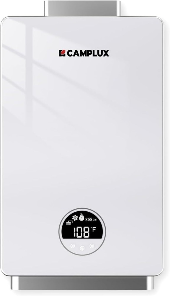 Camplux Indoor Propane Tankless Water Heater 3.18GPM Whole House Shower System