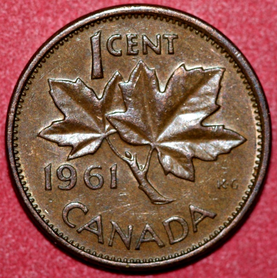 Canada  1961   Cent  Elizabeth II   19mm