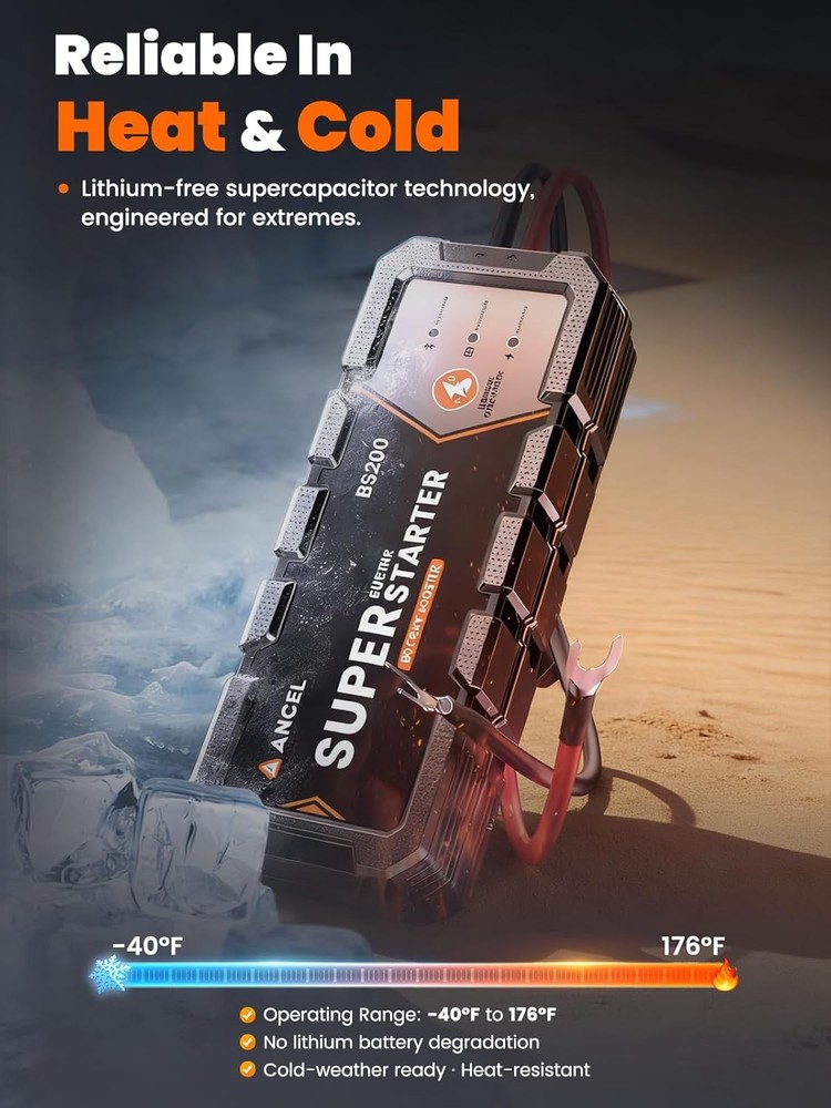 ANCEL BS200 Super Starter - Permanent Connected Starting System
