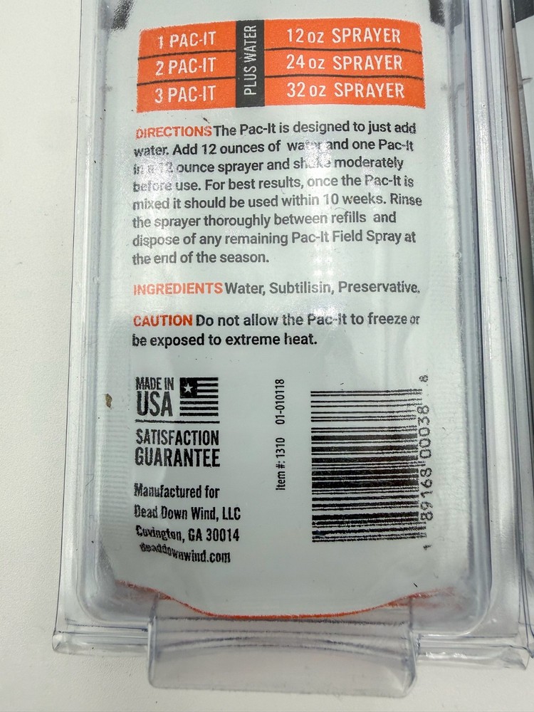 Dead Down Wind Evolve Field Spray Concentrate 6 Pac-It Refills, 0.35 oz Packets