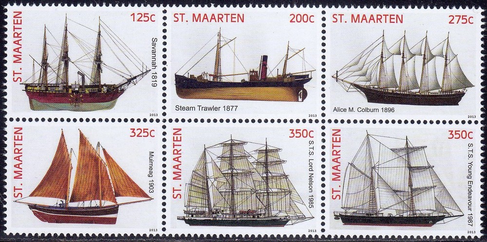 Sint Maarten Issue 2013 (175-180) Ships