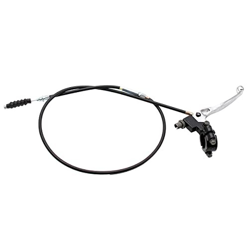 Universal 7/8'' Left Clutch Lever Handle 39'' Cable with Adjuster for Silver