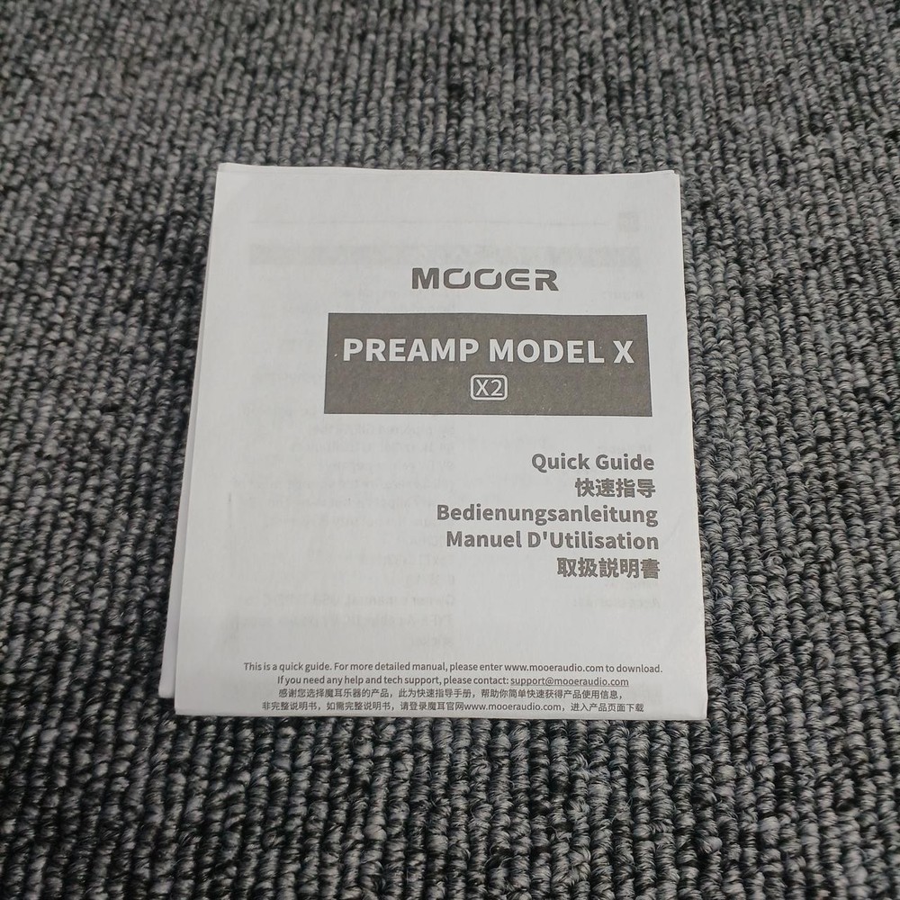 MOOER MODEL X2 Prelifier